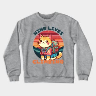 Hiking neko Crewneck Sweatshirt